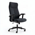 Ergonomic office chair with adjustable height in dark grey fabric 50 x 60 x 120cm